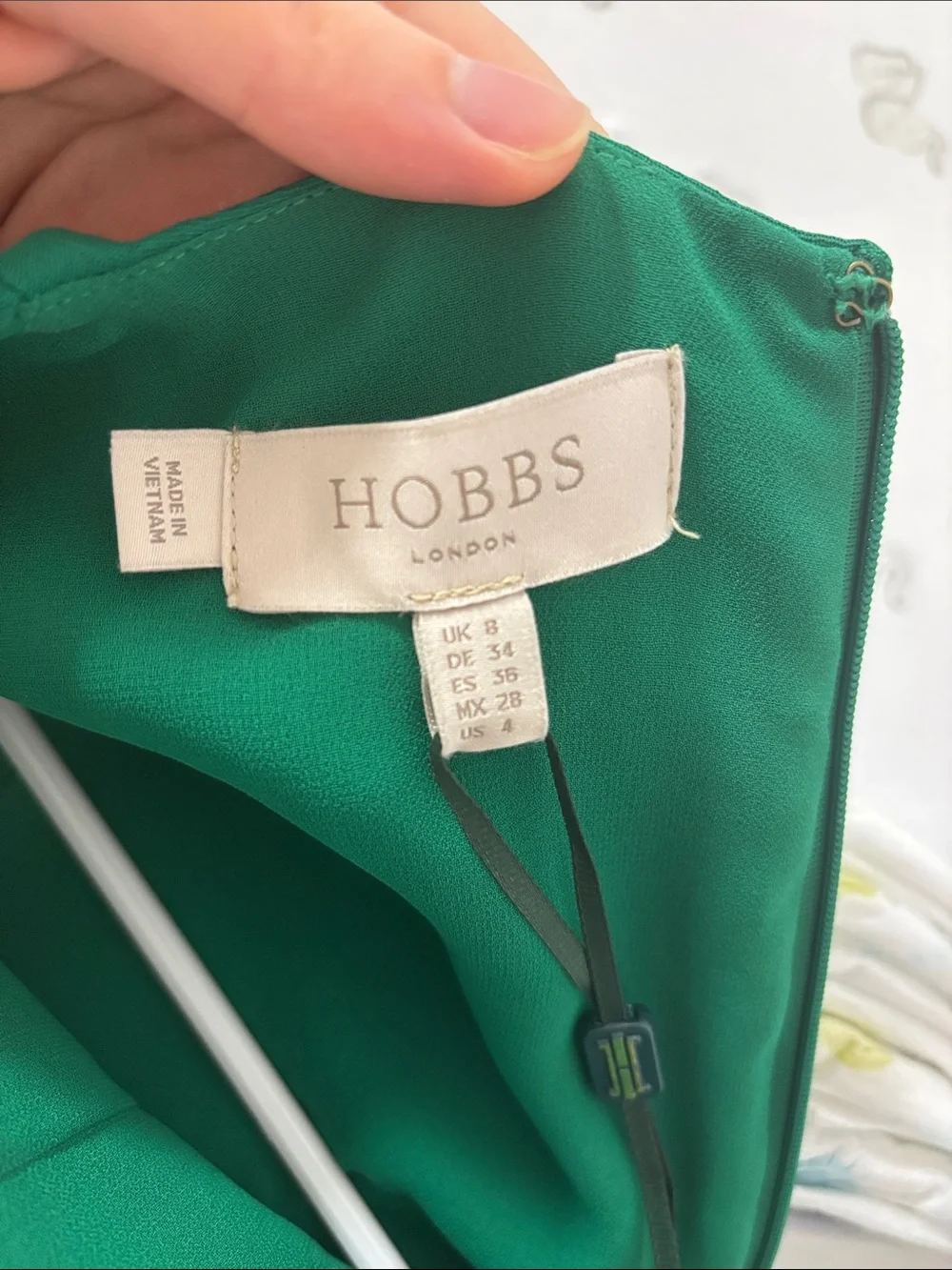 HOBBS Maura Sleeveless Dress Green Size 4 NWT